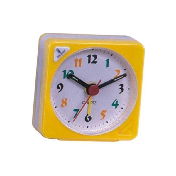 myaddiction 2xmini travel clock gradient sound desk alarm clock snooze nightlight yellow