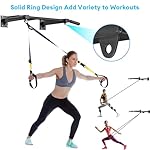 Wall Mount Pull Up Bar, Joist Beam Rafter Mount Pull-up Bar, Ceiling Mounted Chin Up Bar for Home Gym with Punching Bag Hanger - Image 4