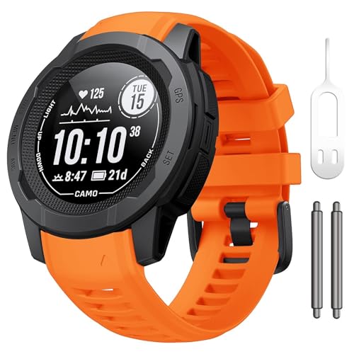 Bracelet de montre de remplacement en silicone souple de 22 mm Instinct 2