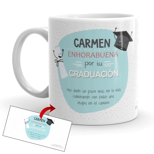Kembilove Taza personalizada graduación | Regalos para graduacion | Detalles graduacion | Regalos graduación universidad | Tazas personalizadas bachillerato