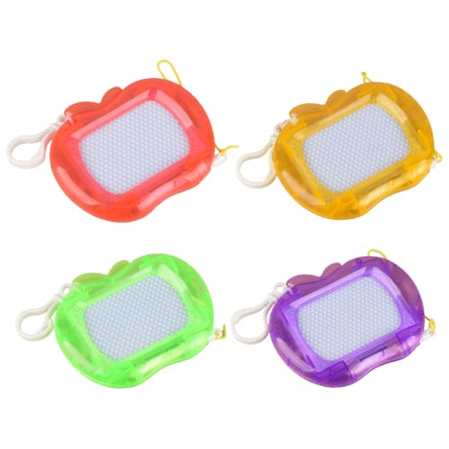 WUSJCOF 4Pcs Mini Pizarras Mágicas Llaveros para Niños Regalos Originales Cumpleaños Infantiles Detalles para Fiestas Premios Piñata Actividades Creativas para Viajes y Hogar