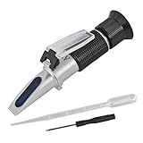 DEMA Handrefraktometer – für Batterie, Wischwasser & Kühlwasser, Kfz & Pkw, präzise Messung, robust & handlich, ideal für Werkstatt, Fahrzeugpflege & Wartung