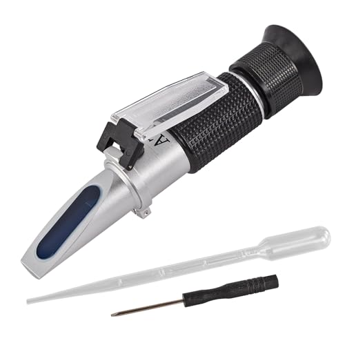 DEMA Handrefraktometer – für Batterie, Wischwasser & Kühlwasser, Kfz & Pkw, präzise Messung, robust & handlich, ideal für Werkstatt, Fahrzeugpflege & Wartung