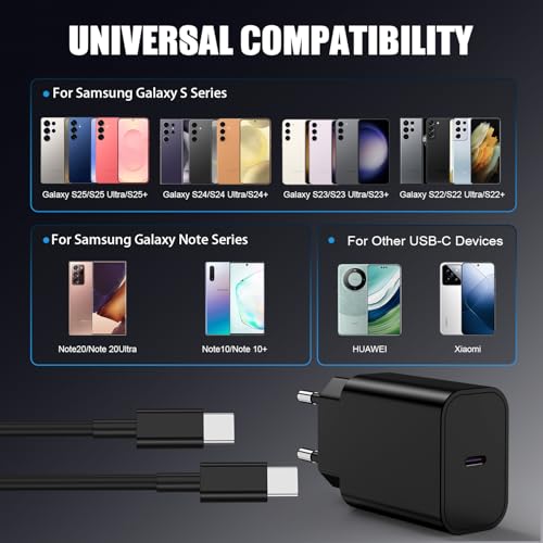 Chargeur rapide 45W Type C câble long pour Galaxy S25 et S24 portable - 7