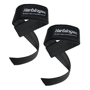 Harbinger Big Grip No-Slip Nylon Lifting Straps with DuraGrip (Pair)