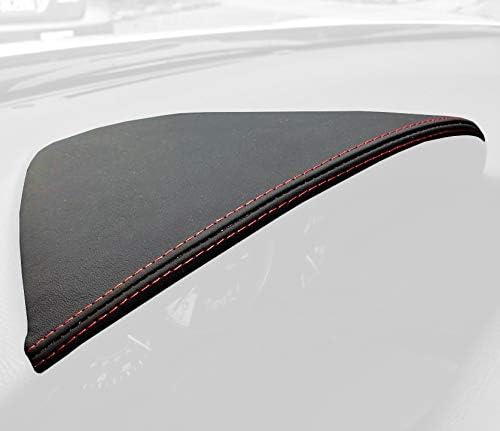 RedlineGoods Complete reupholstered Gauge Hood Compatible with Toyota GT86 2012-2020. Black/Black Thread