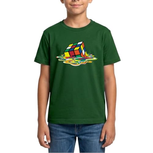 Rubik's cube en train de fondre t shirt ado Spreadshirt idée cadeau anniversaire geek