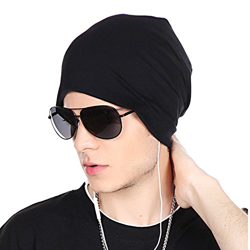 DRUNKEN Cap for Men Beanie Women Unisex Topi Head Branded Boy's Girl's Skull Caps Adjustable Strap Summer Sports Cricket Gym Dance Cotton Free Size Woolen Fashion Baseball Hip hop Helmet Winter (Black)