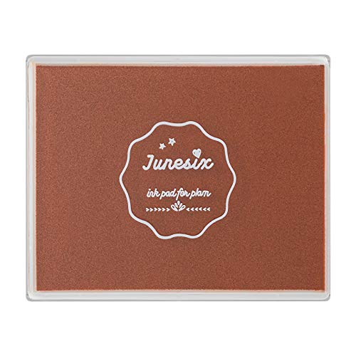 Ink Pad, 5x4'' Washable Stamp Ink Pad for Kids, Brown