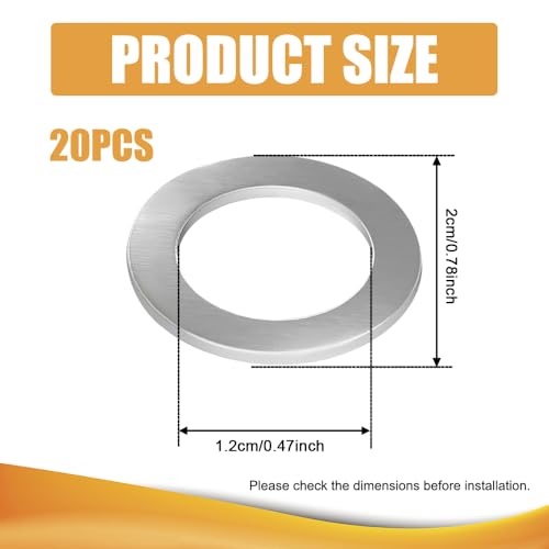 Image of 20PCS Oil Drain Plug Gasket Crush Washer, 9956-41-400 Aluminum Oil Drain Plug Crush Washer Replacement for Mazda