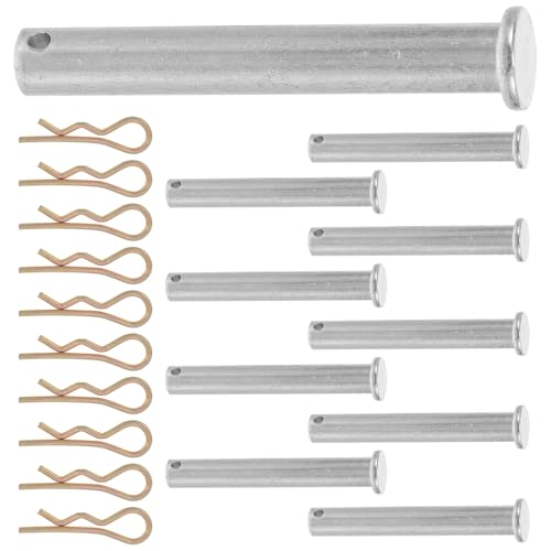 NIYANGLE 10 piezas Pasador de Fijación para Andamios Pasador con Clip Galvanizado de Accesorio Resistente para Acoplamiento Seguro Obra