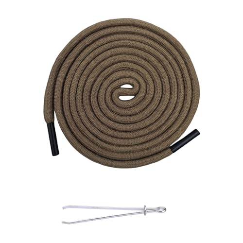 Kordel für Jogginghose, Kordel für Hoodie,180cm Hosenband Kordelzug mit Metallverschluss-Enden und Durchziehnadel, Ersatz Kordelanten für Jogginghosen, Hoodies, Sweatshirts, Badehosen, Braun