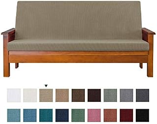 CHUN YI Jacquard Futon Cover Full Size Futon Mattress Cover Stretch Foldable Sofa