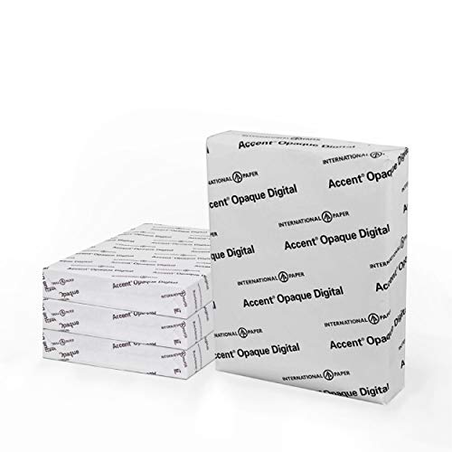 Accent Opaque White Printer Paper, 13â€ x 19â€ 24lb Copy Paper â€“ 2,000 Sheets (4 Reams) â€“ Premium Computer Paper with Super Smooth Finish, 97 Bright, 89gsm â€“ Ideal for Ink Heavy Printing â€“ 189033C