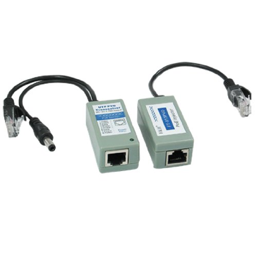 Ruilogod Power Over Ethernet Passive RJ45 POE Injector Splitter Cable Set miniatura 1