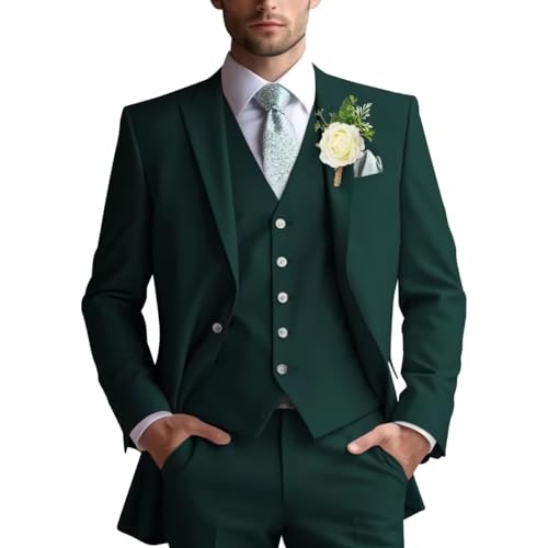 Mens 3 Piece Suit Business Tuxedo Peak Laple Suit Formal Wedding Prom Suits3
