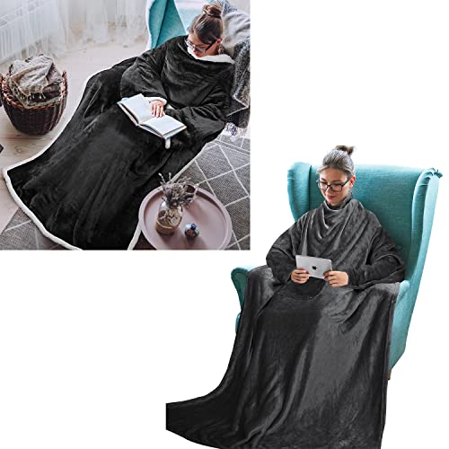 Tirrinia Wearable Fleece Blanket & Sherpa Wearable Blanket #TOP20