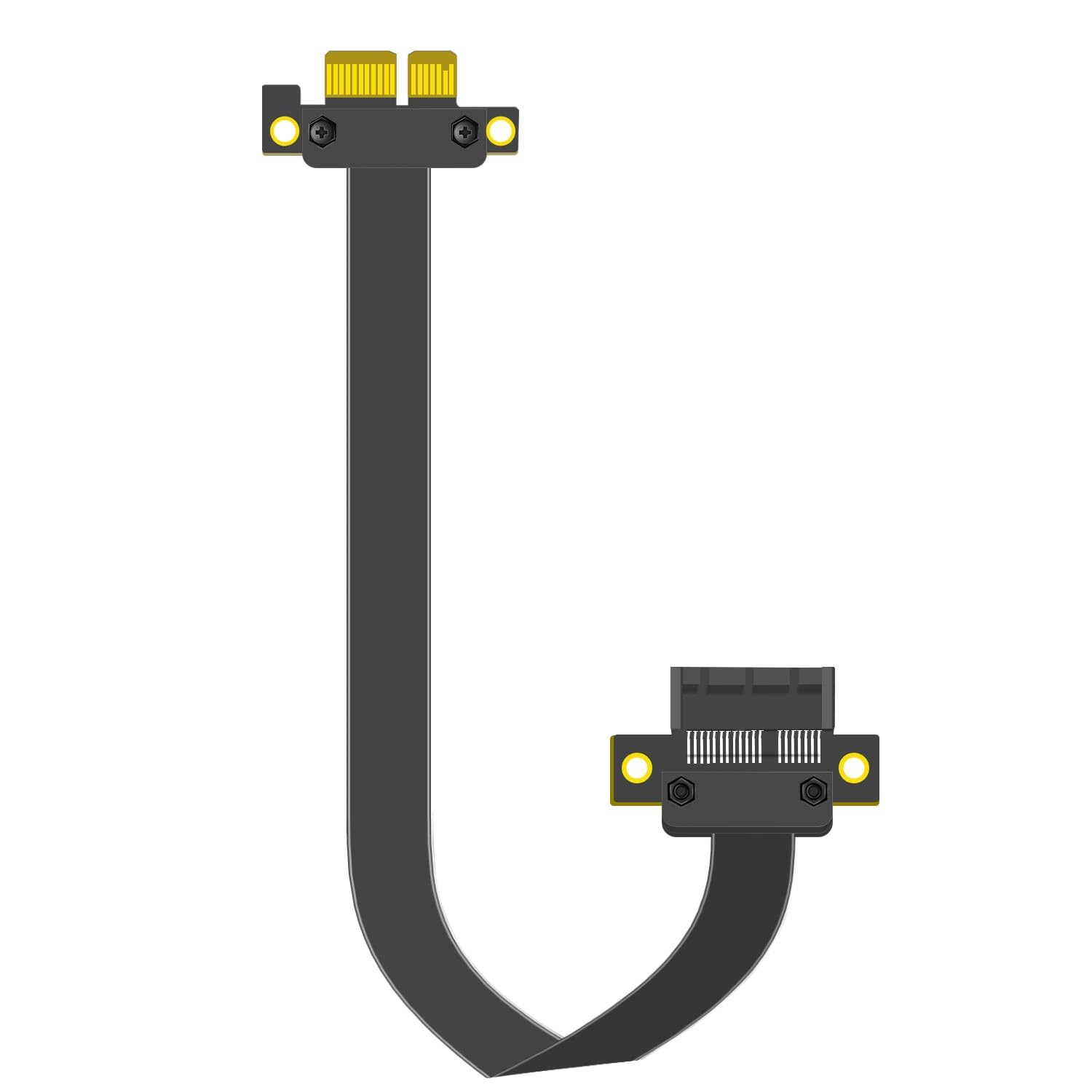 GLOTRENDS 200mm PCIe 3.0 X1 Riser Cable pour M.2, WiFi, Firewire, USB, cartes son, etc.