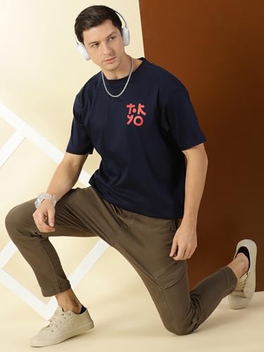 Image of Thomas Scott Men's | Graphic | Half Sleeve | Oversized Fit | 100% Cotton | Crew Collar | Casual Tshirt