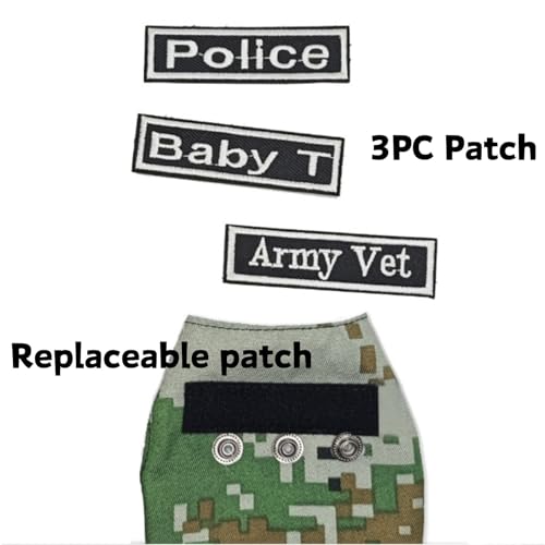 Image of Bearded Dragon Harness Leash Set with Patch Adjustable Lizard Traction Rope Escape Proof Outdoor Walking Reptile Camouflage Costume Accessories for Bearded Dragon Lizard Small Pets (Brown)
