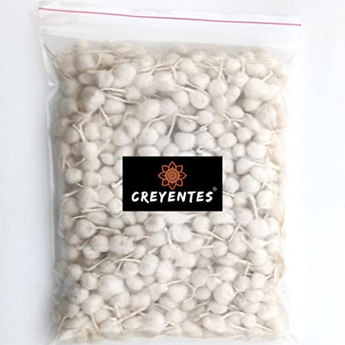 CREYENTES� Pure Cotton Wicks for Diya Batti Puja (Natural White) Homemade (Pack of 1000)�-image-9