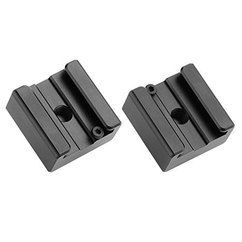 Updated Anwenk Flash Cold Shoe Mount Adapter Flash Shoe Mount Flash Stand Adapter With 1/4"-20 Tripod Screw Thread For Camera Flash Nikon Canon Olympus Panasonic Speedlite Flash, 2Pack #TOP5