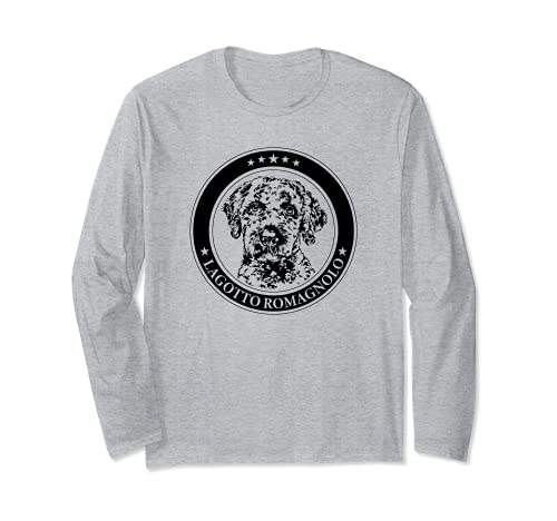 Funny Proud Lagotto Romagnolo dog portrait dog Long Sleeve T-Shirt, Grey