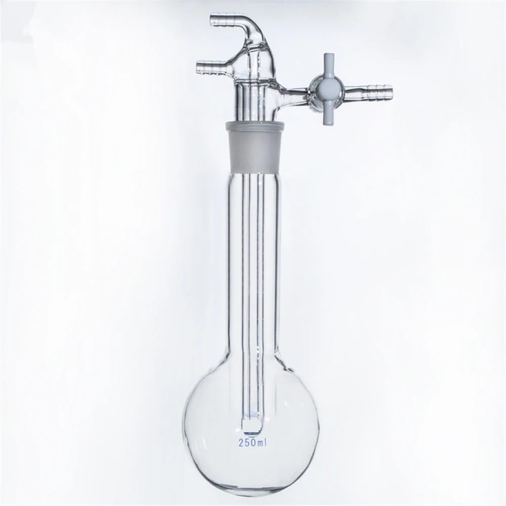 250ml Laboratory Glass Micro Sublimator Flask with Stopcock - Ideal for Sublimation Processes