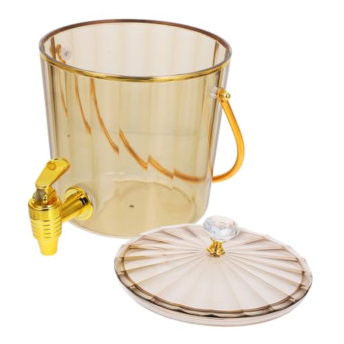 VOSAREA Juice Dispenser with Faucet Capacity Cold Drink Container for Parties Home Outdoor Use Easy to Control Spigot for Fridge Storage and Entertaining