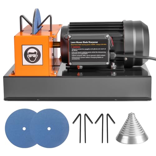 Mouuy bench grinder for sharpening lawn mower blade