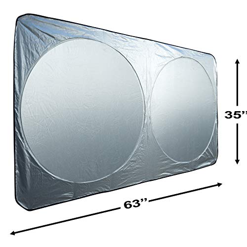 Car Sun Shade For Windshield - Sunshade Window Visor Reflector Shades Shield Visors Front Sunshield Auto Accessories Best For Cars Truck Van Suv Vehicle Protector Foldable Screen Blocker Sunshades #TOP1