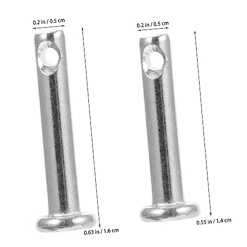 MUSISALY 20 Unidades Pin Aço Inoxidável Cavilhas Forquilha De Furo Único Localização Prendedor De Fo