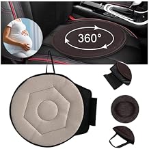 360 Rotating Seat Cushion - 2024 New Rotating Car Seat, Swivel Car Seat with Memory Foam, Non-Slip Car Seat Cushion for Elderly Support, Portable Seat Cushion for All Car Beige