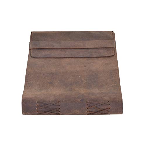 Image of Genuine Leather Journal Writing Notebook Antique Handmade Leather Bound Daily Notepad for Men & Women Unlined Paper Perfect for Gift for Art Sketch Book Travel Diary & Notebooks to Write (Brown)