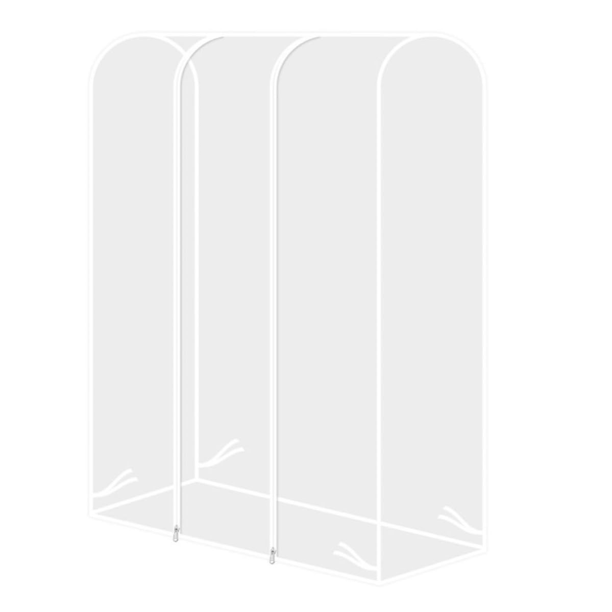 Copertura Antipolvere Protezione Moderna per Abiti Trasparente in Plastica, Leggera e Portatile e Organizzazione Domestica per Stand Appendiabiti per Vestiti