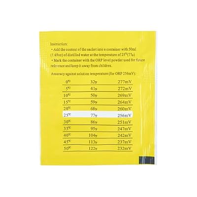 Kactoily 256mV ORP Calibration Powder, Easy Calibration, Individually Sealed, 5 Pack
