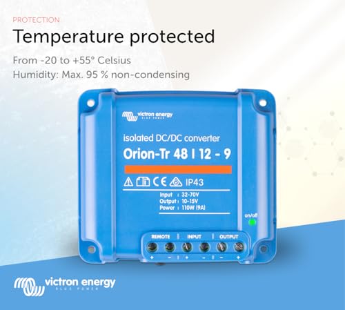 Victron Energy Orion-Tr IP43 48/12-Volt 9 amp 110-Watt DC-DC Converter, Isolated, Blue, 48/12V 9A - Image 4