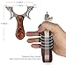 RCZZSUWE Slingshot, Hunting Sling Shot Set for Adults, Professional Stainless Steel Tactical Slingshots, High Velocity Catapult with Ammo Balls, Rubber Bands, Ammo Pouch, Target（Dark Red）