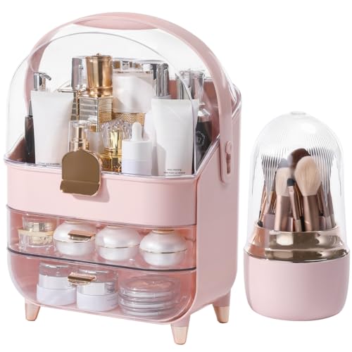 Makeup Organizer Countertop, Skincare Bathroom Counter Organizer, Storage Box Cosmetic