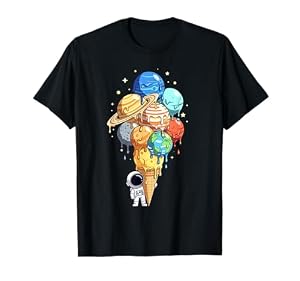 Astronaut Planeten EIS Weltraum Sonnensystem Astronomie T-Shirt