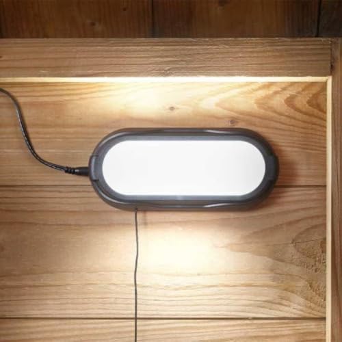 Garden Mile Lampe solaire de 50 L pour abri de jardin, garage, clôture, mur, extérieur, intérieur, étanche, pour terrasse, hutte, chemin, abri de jardin avec cordon de traction