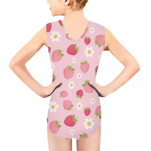 Image of INSTANTARTS Leopard Leotard Girl Gymnastics Toddler Tank Biketards One Piece