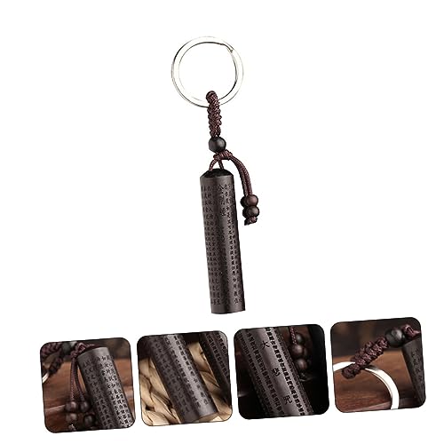 Pendentif clé en ébène de style chinois idéal pour cadeau de Noël