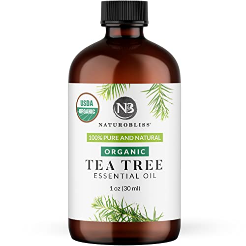 Image of NaturoBliss Organic Tea Tree Essential Oil, 100% Pure Therapeutic Grade, Premium Quality Tea Tree Oil, 1 fl. Oz / 30 ml - Perfect for Aromatherapy and Relaxation (Tea Tree, 30ml)