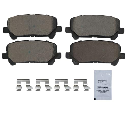Image of HUSCH D1281 Rear Ceramic Brake Pads Kit Fit For Acura MDX 2007-2013, For ZDX 2010-2013, For Honda Odyssey 2011-2017, For Pilot 2009-2014