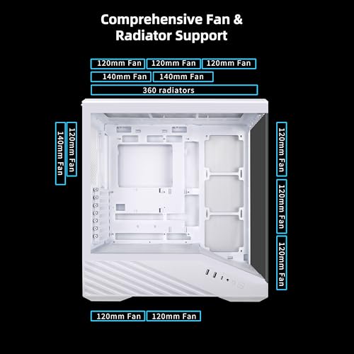Image of Lian Li V100 ATX Mid-Tower PC Case, LED RGB Strip, Display Platform Design with Tempered Glass, Support 420mm GPUs, 360mm Radiator, Side I /O & Optimized Airflow, Dust Filiter - Black (V100X)