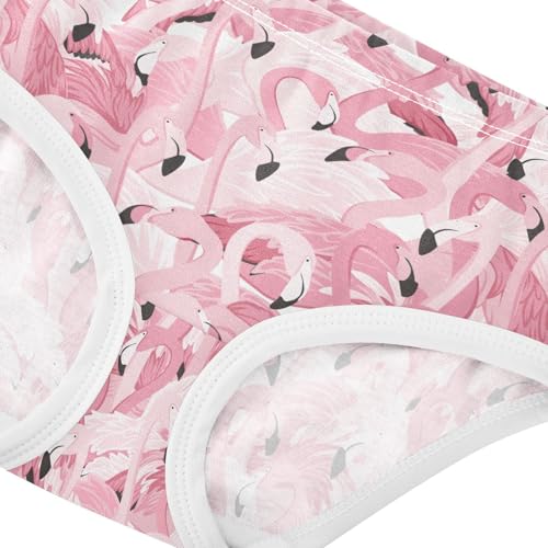 Girls Underwear Soft Cotton Flamingo Kids Panties in Sizes 2/3t, 4t, 5t, 6 and 84