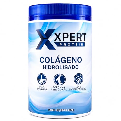 Colágeno Hidrolisado Sem Sabor 100% Puro - Pote de 300g