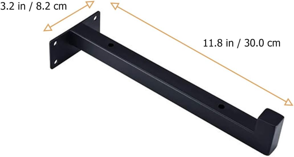 4pcs Heavy Duty Wall Mounted Shelf Brackets Iron Clapboard Brackets Stable Support for Storage Stylish Design for Home and Garage Use