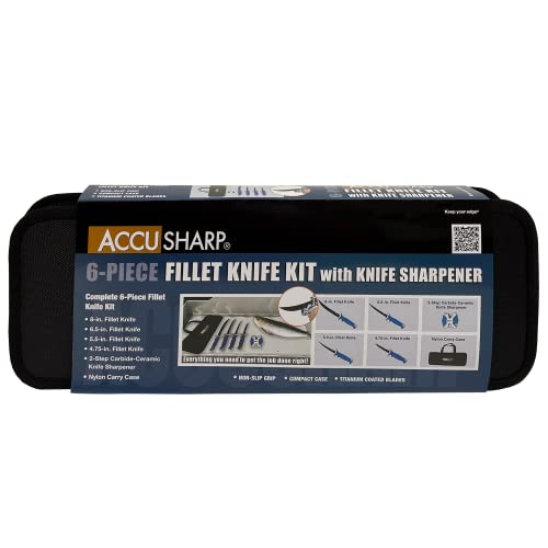 Accusharp 6 Piece Fillet Knife Kit With Sharpener #TOP3